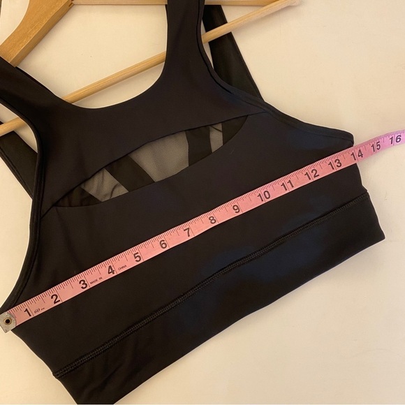 Lululemon || Run The Day Bra Mesh Strappy Black 6 - Picture 4 of 6